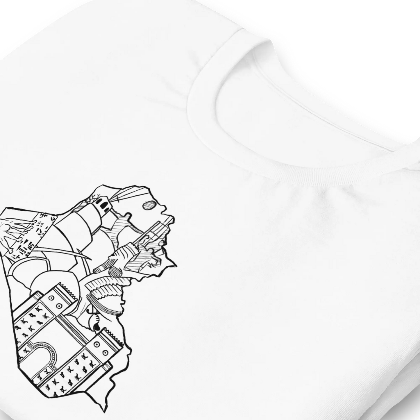 Map of Iraq Landmarks - white