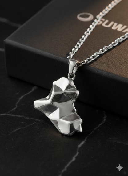 Iraq Map Necklace 3D Suwar
