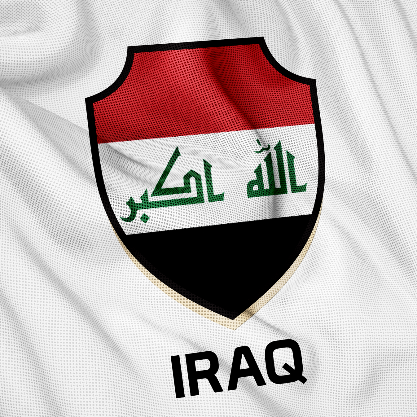Iraq Kit 2025-2026 white Iraqi shield emblem