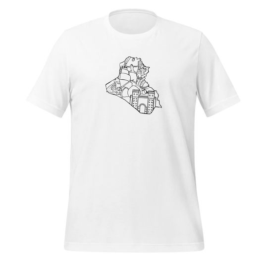 Map of Iraq Landmarks - white